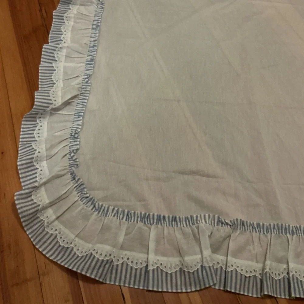 Vintage Shabby Chic Ruffled Curtains